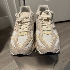 New Balance Cream and White Sneakers